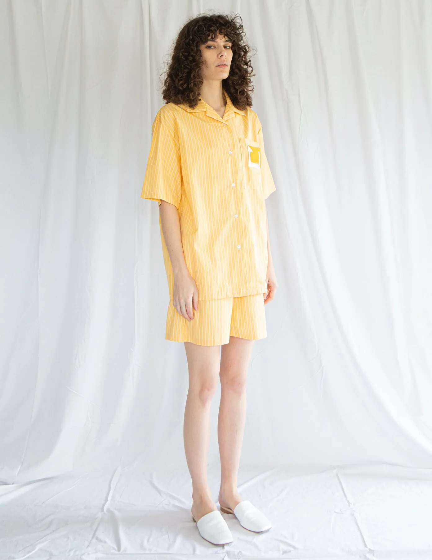 Bowling Shirt and Shorts Set in Sunflower