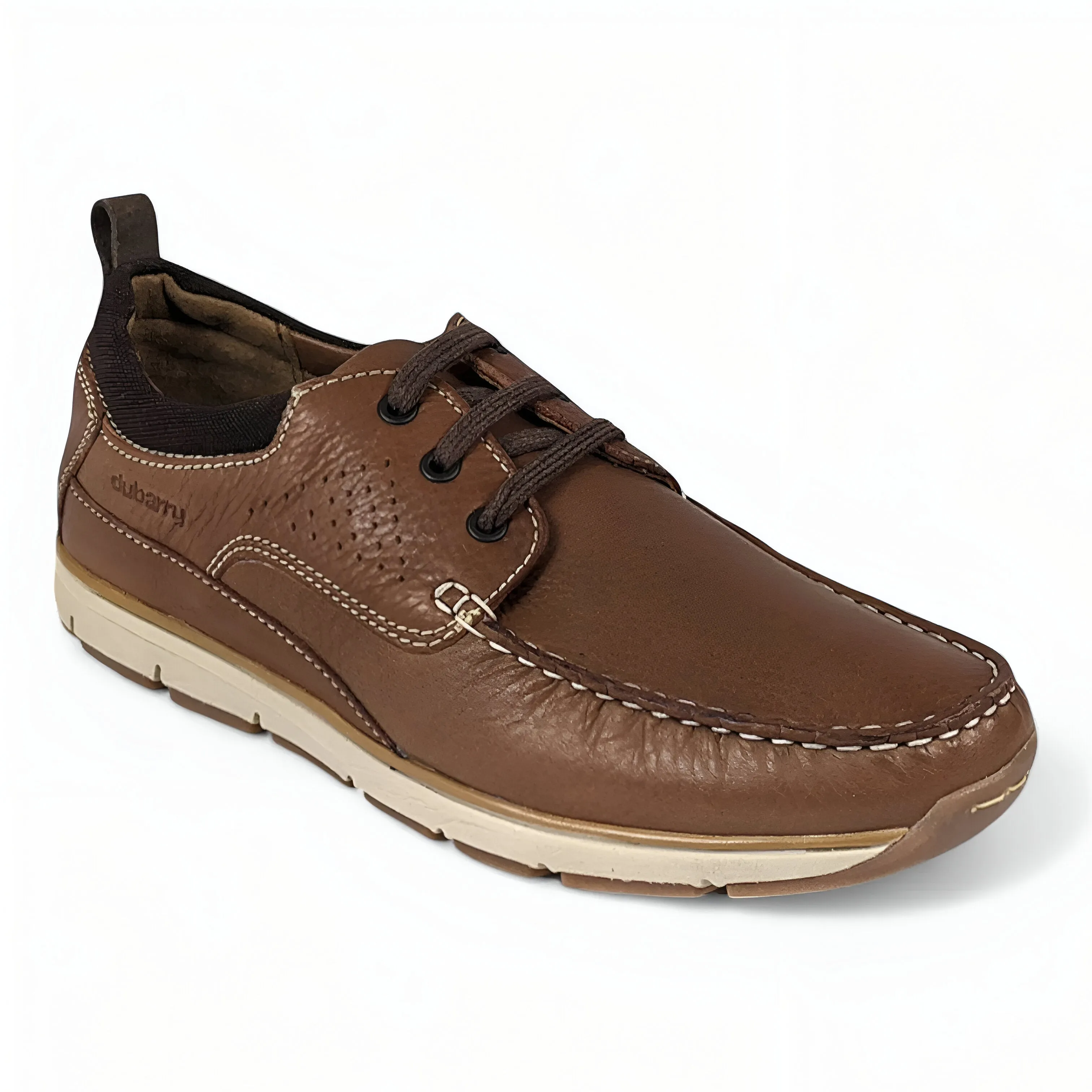 Brown Casual Shoes with Dark Brown Laces - Dubarry Matthew