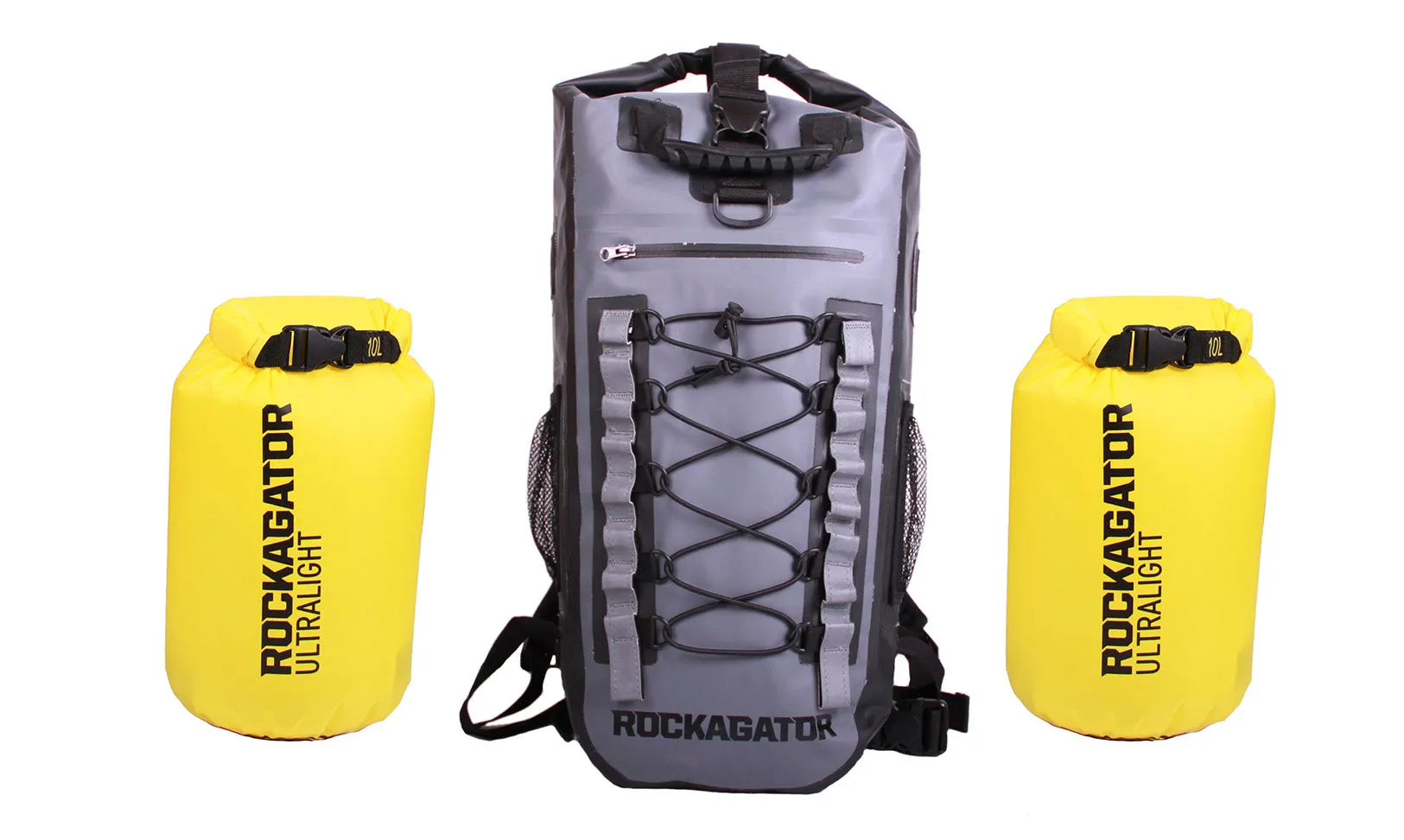 BUNDLE SPECIAL Rockagator Hydric Series 40 Liter STORM Waterproof Backpack & 2 DRY BAGS