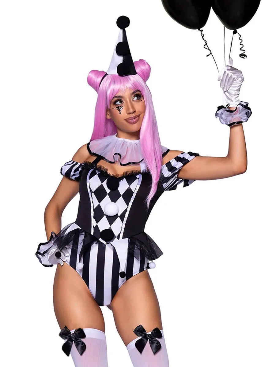 Captivating Circus Clown Womens Sexy Costume