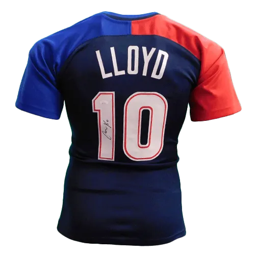 Carli Lloyd Autographed Blue USA Soccer Jersey (JSA)