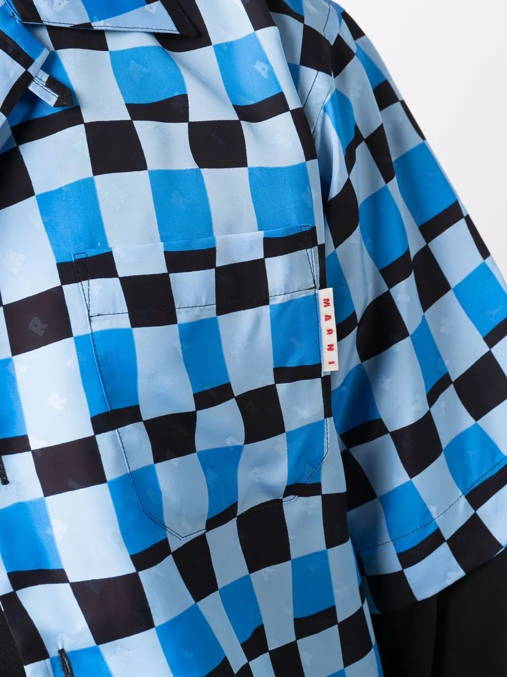 Check-Pattern Bowling Shirt