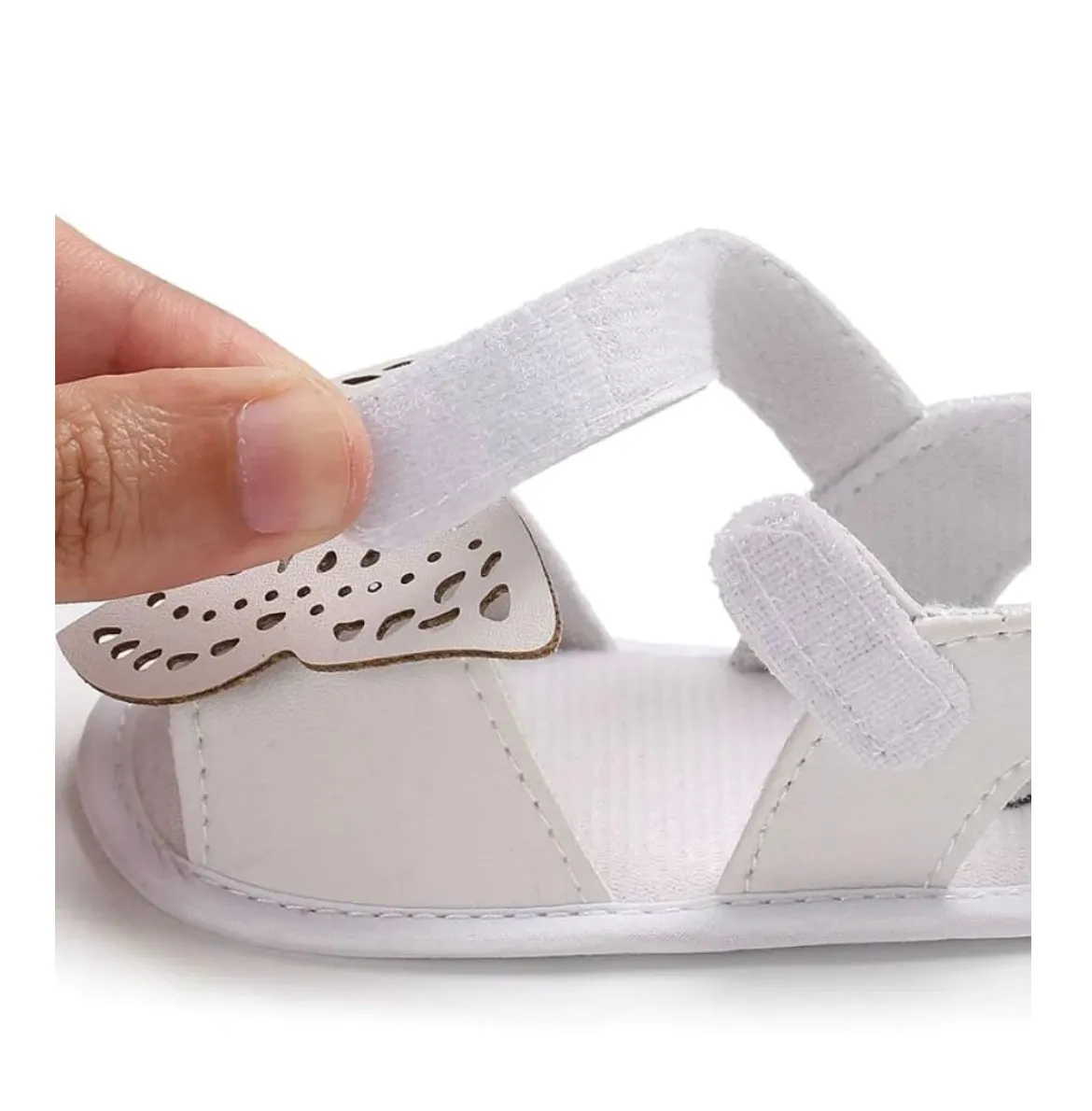 Cindy Butterfly Sandal - White