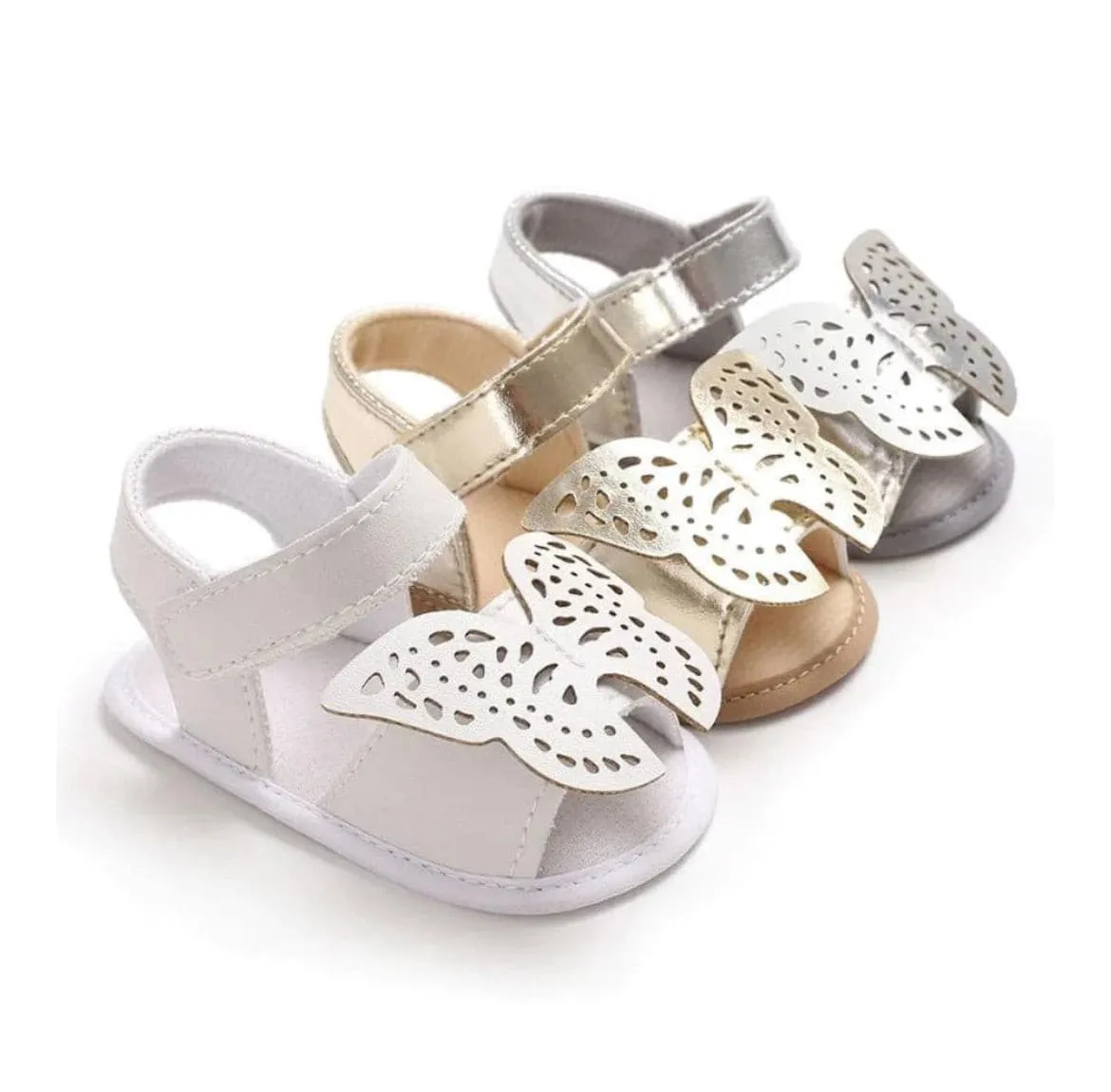 Cindy Butterfly Sandal - White