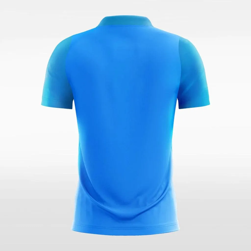 Cool Blue - Women Custom Soccer Jerseys Design Ribbon