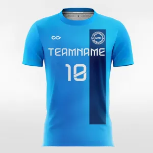 Cool Blue - Women Custom Soccer Jerseys Design Ribbon