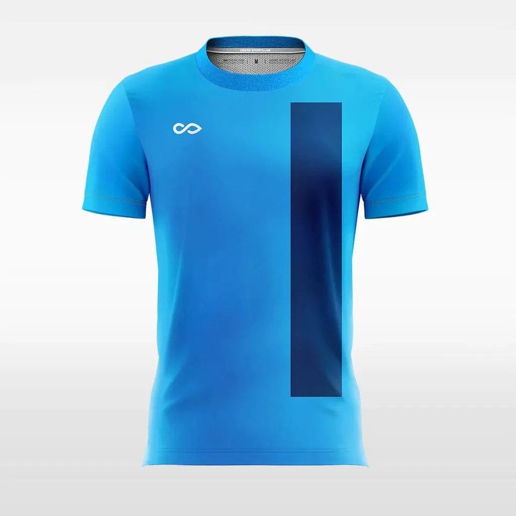 Cool Blue - Women Custom Soccer Jerseys Design Ribbon