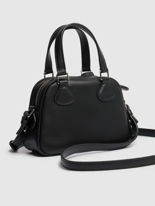 Courreges   Mini Bowling leather bag 