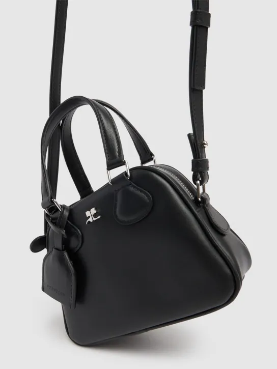 Courreges   Mini Bowling leather bag 