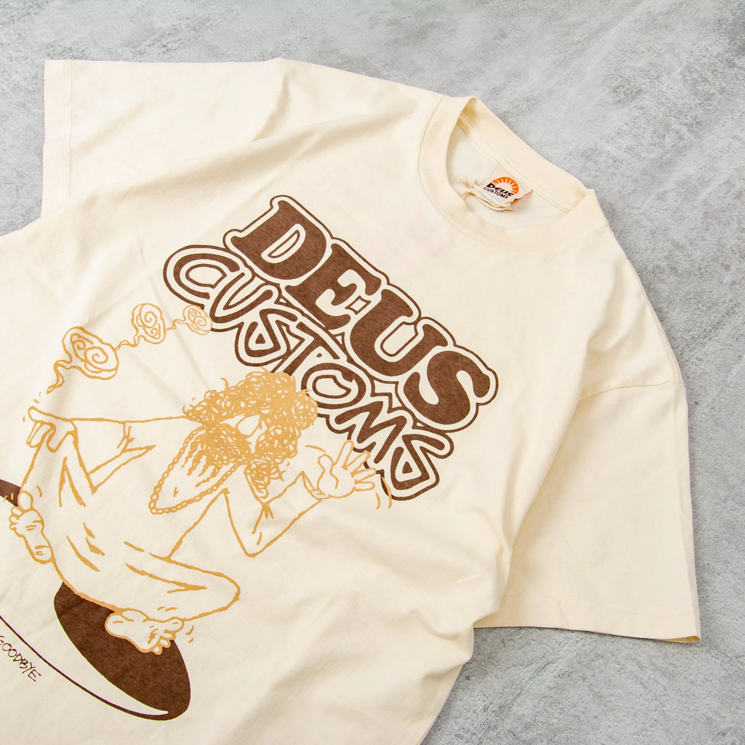 Deus ex Machina Emphatic Wave Tee - Dirty White