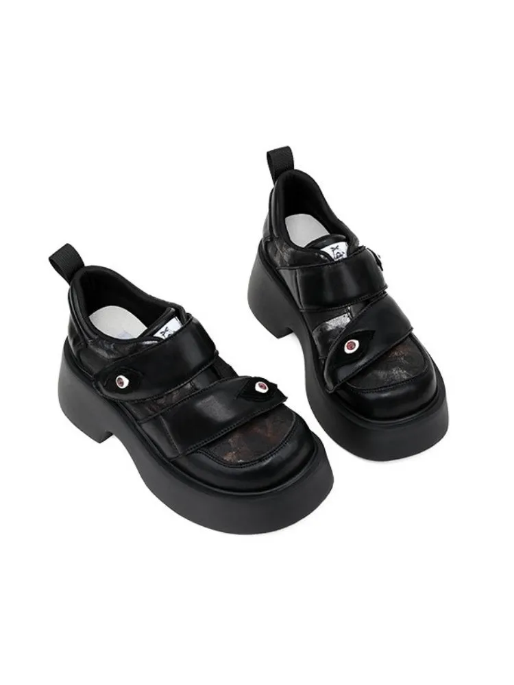 Devil's Eyes Velcro Platform Shoes【s0000005167】