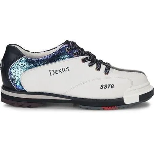 Dexter Womens SST 8 Pro Bowling Shoes Wide White/Crackle