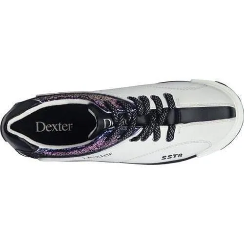 Dexter Womens SST 8 Pro Bowling Shoes Wide White/Crackle