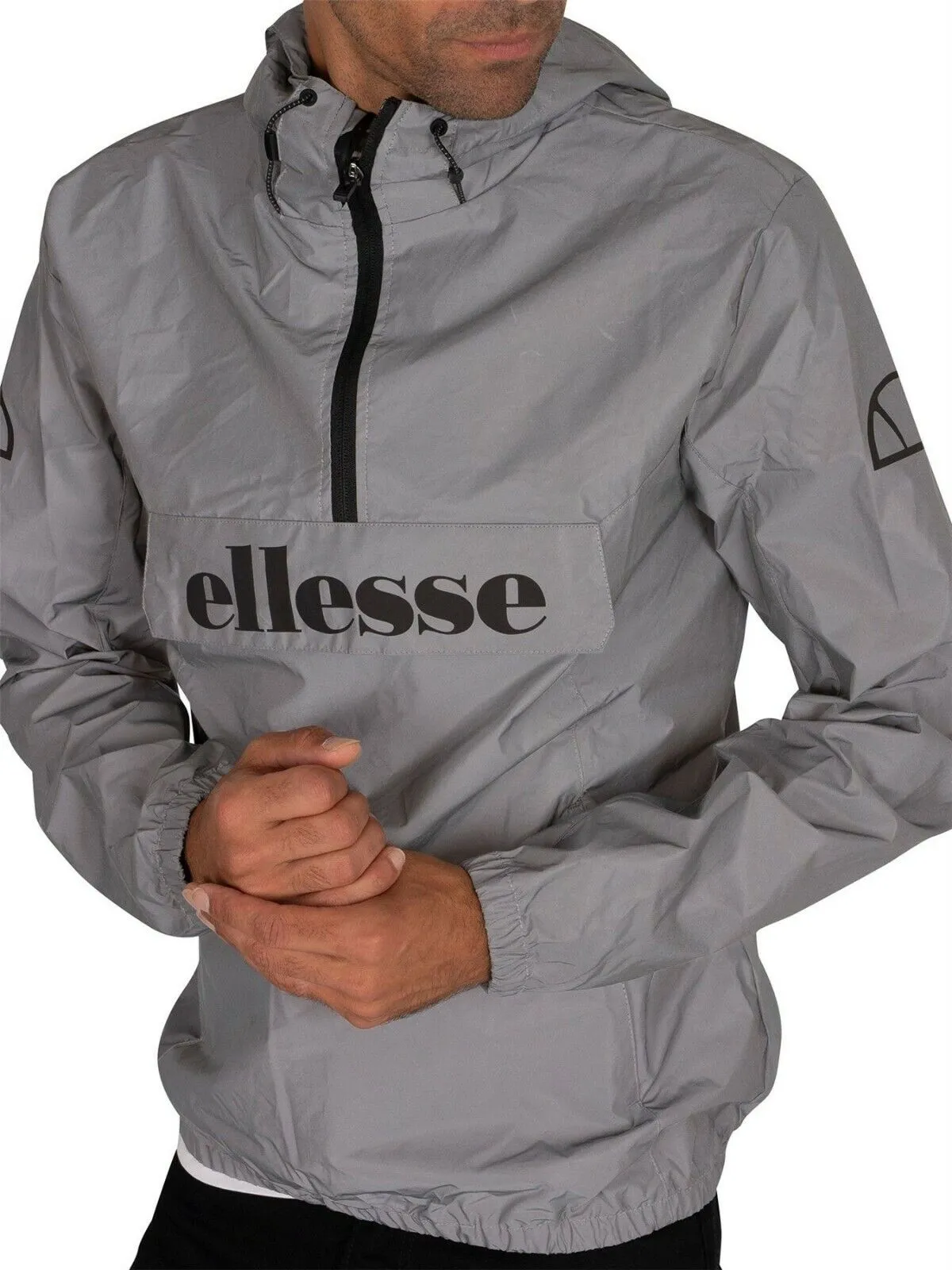 Ellesse Jacket Mens Running Jacket Pullover 1/4 Zip Track Top Jackets