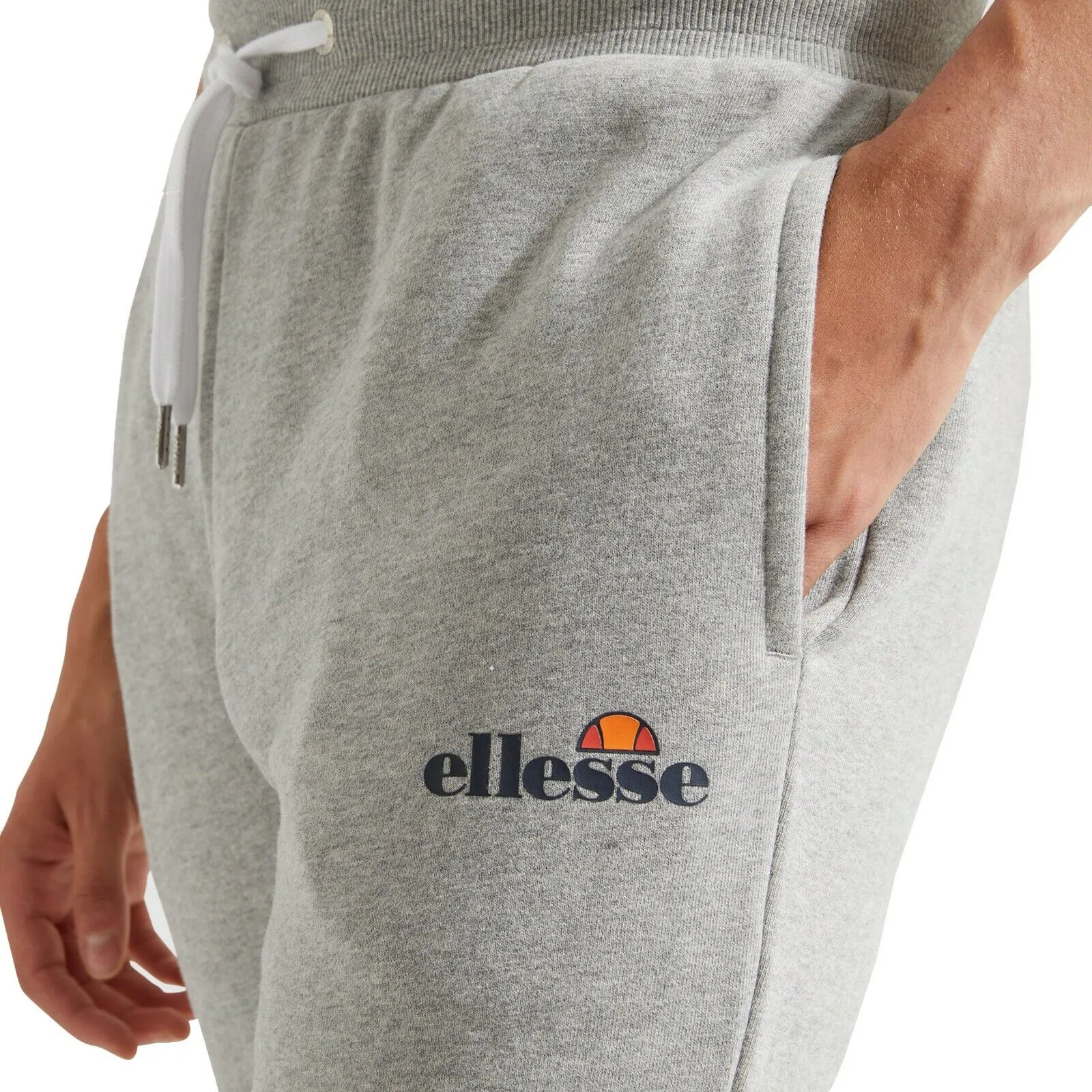 Ellesse Mens Joggers Sweatpants Fleece Casual Running Bottoms Cuffed Sweat Pants