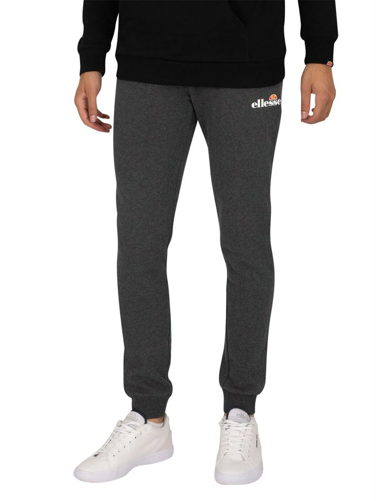 Ellesse Mens Joggers Sweatpants Fleece Casual Running Bottoms Cuffed Sweat Pants