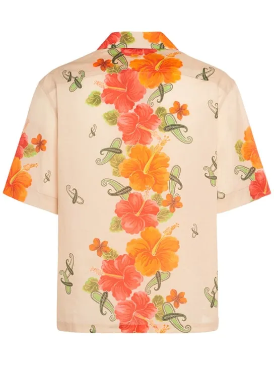 Etro   Floral bowling shirt 