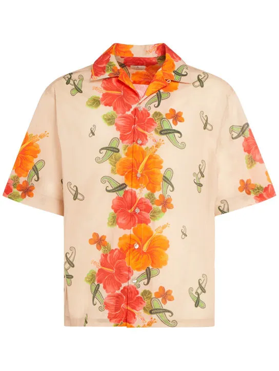 Etro   Floral bowling shirt 