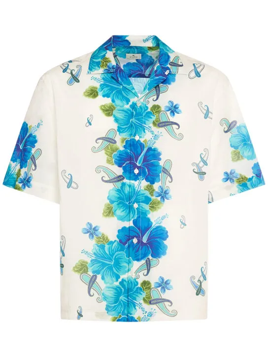 Etro   Floral bowling shirt 