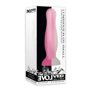 Evolved Luminous Pink Butt Plug Small