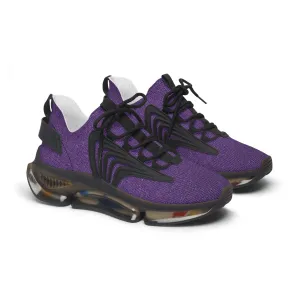 Faux Purple Silk Women's Mesh Sneakers