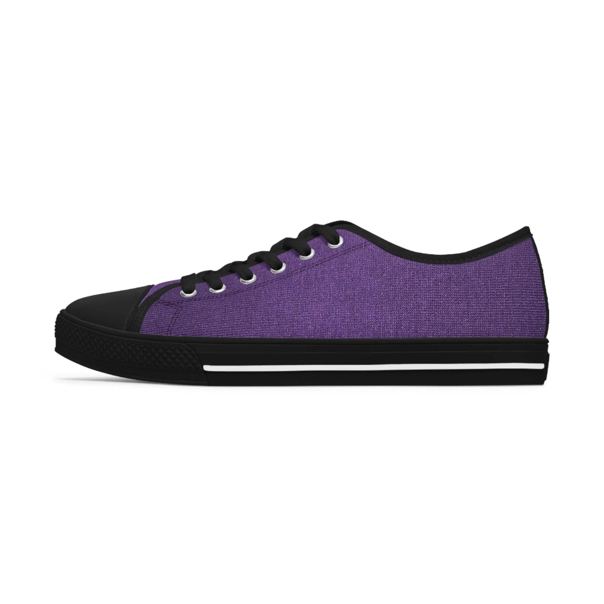 Fauz Purple Silk Women's Low Top Sneakers