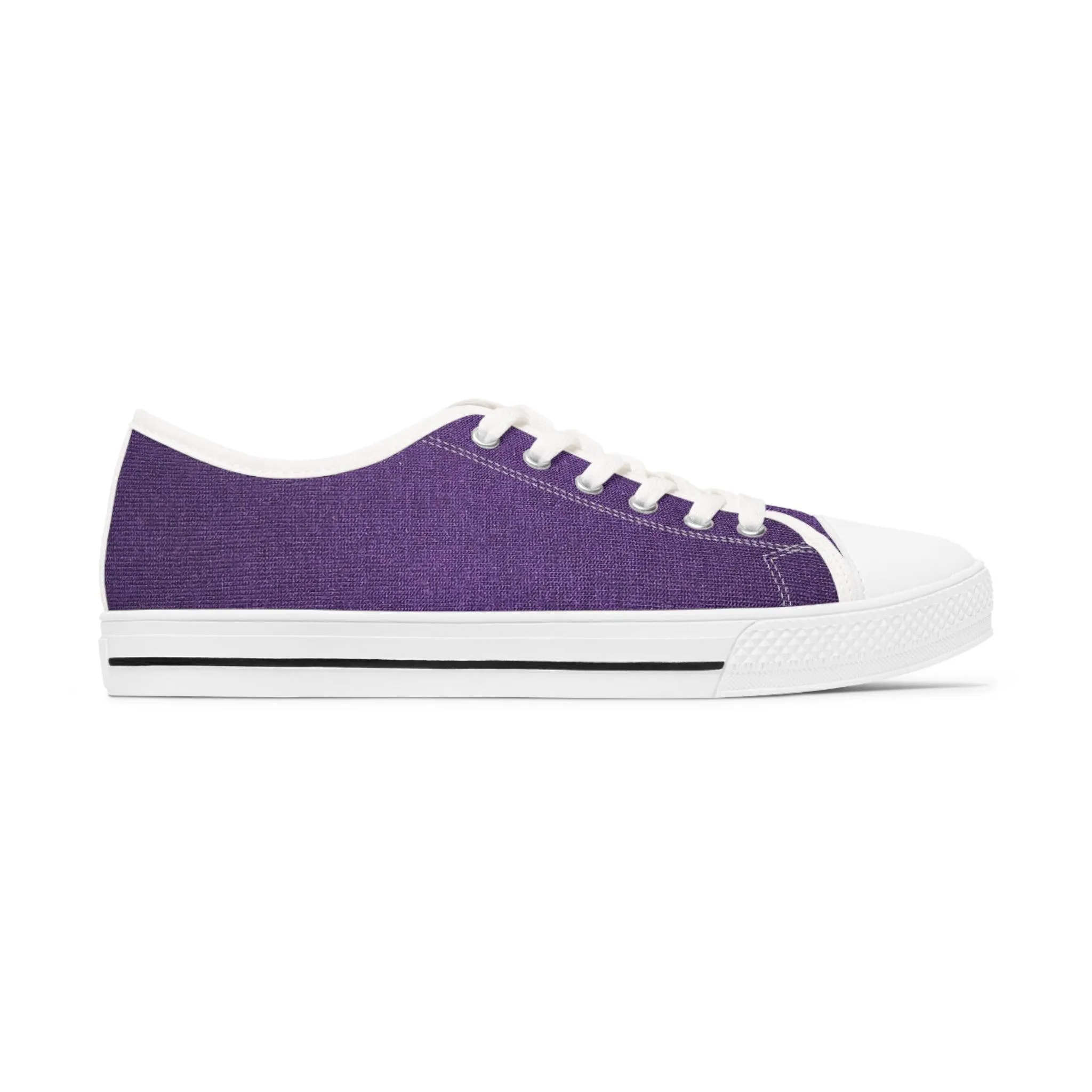 Fauz Purple Silk Women's Low Top Sneakers