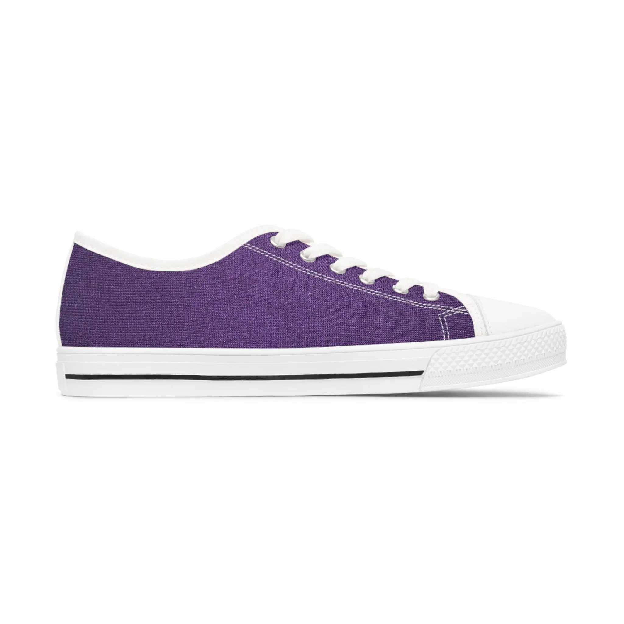 Fauz Purple Silk Women's Low Top Sneakers