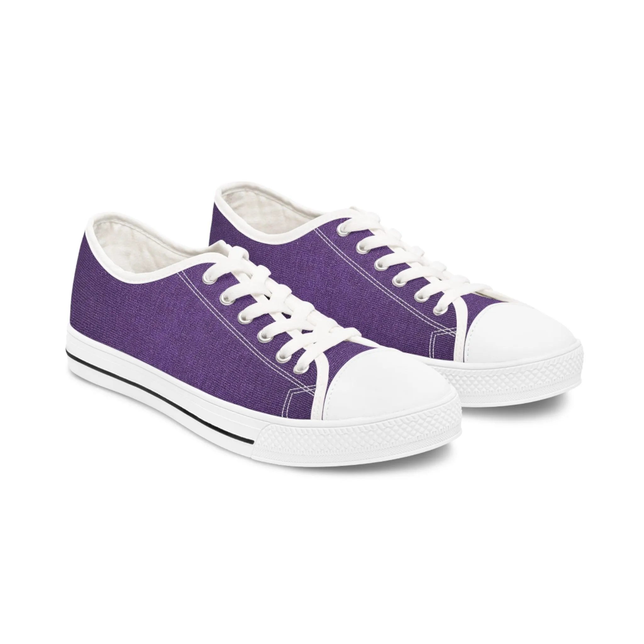 Fauz Purple Silk Women's Low Top Sneakers