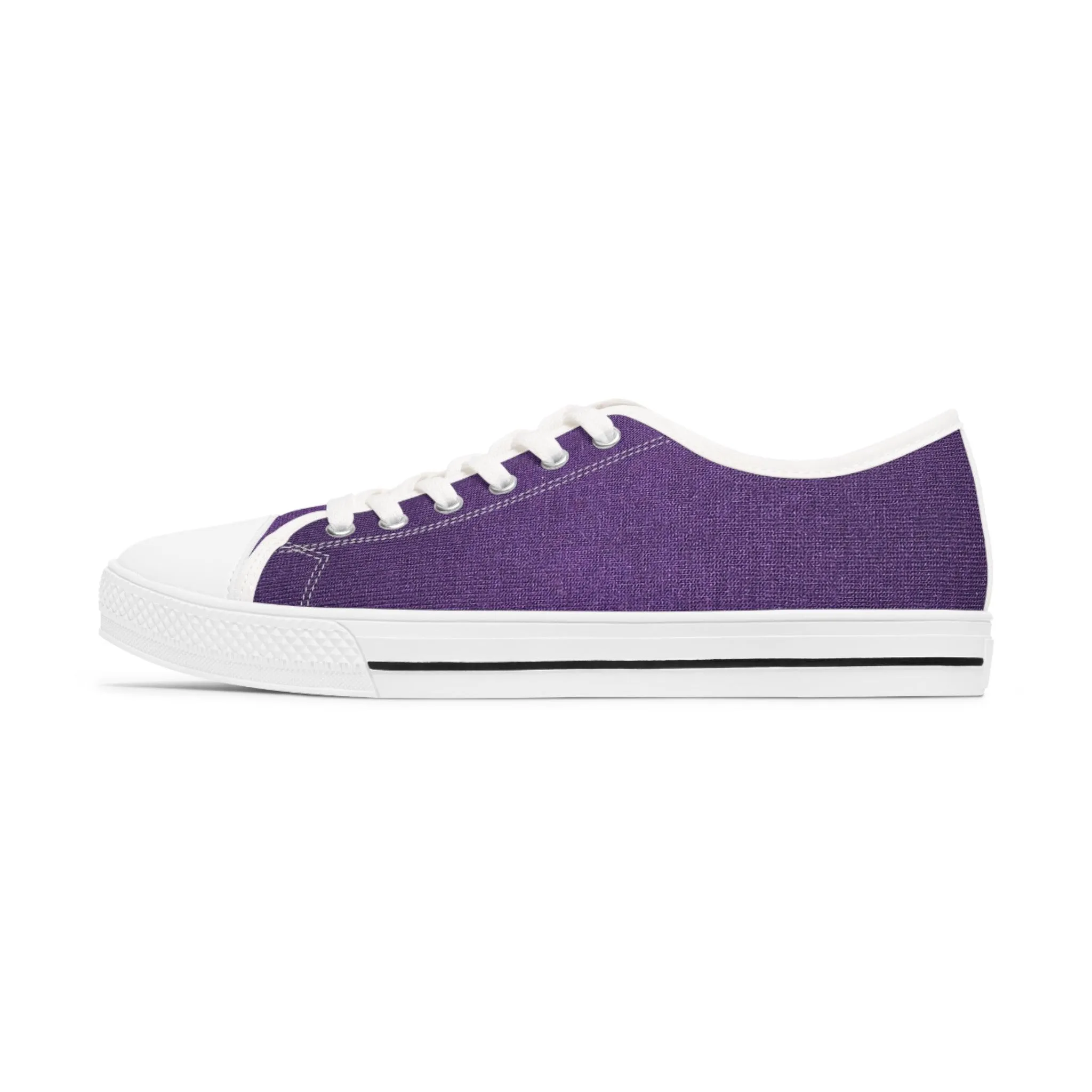 Fauz Purple Silk Women's Low Top Sneakers