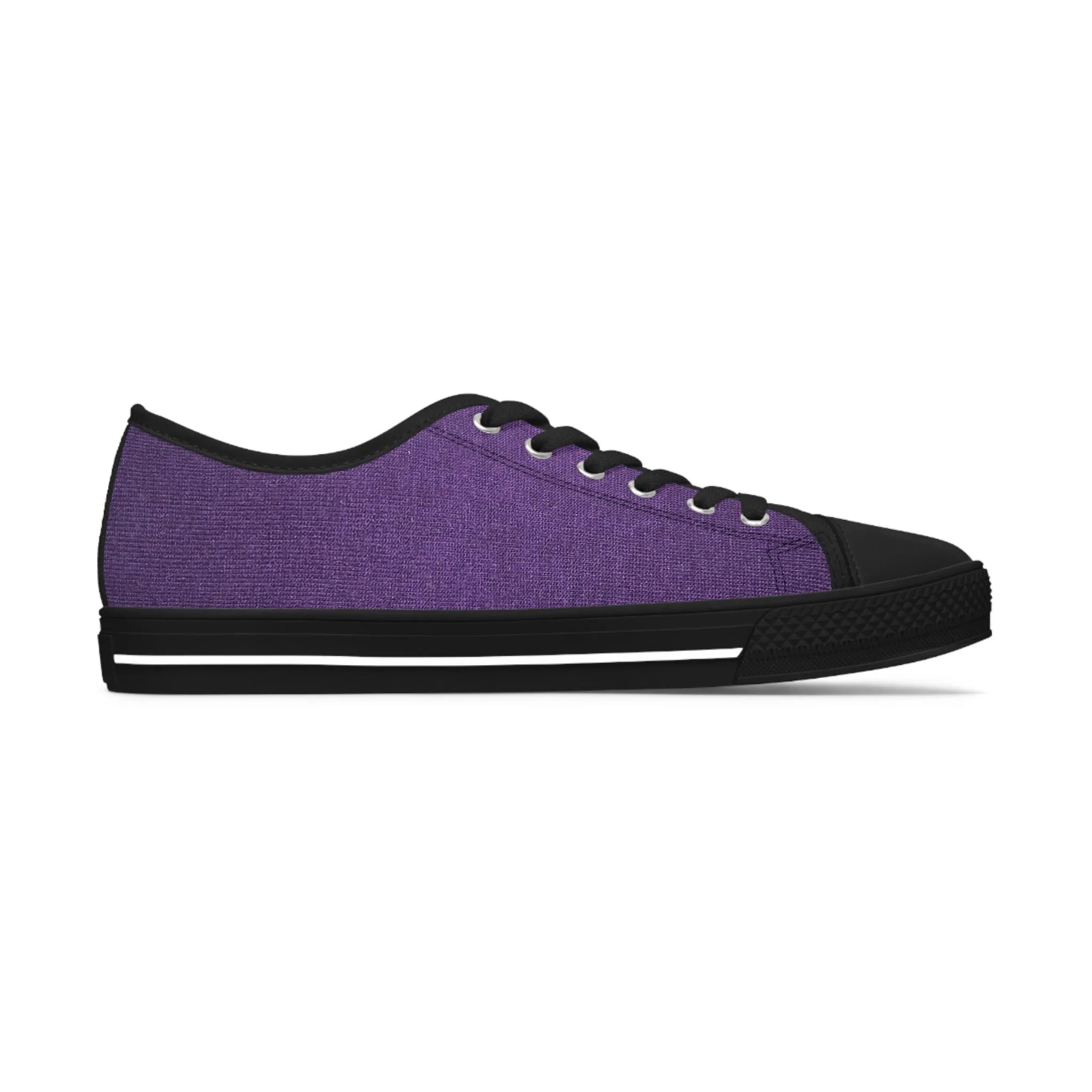 Fauz Purple Silk Women's Low Top Sneakers