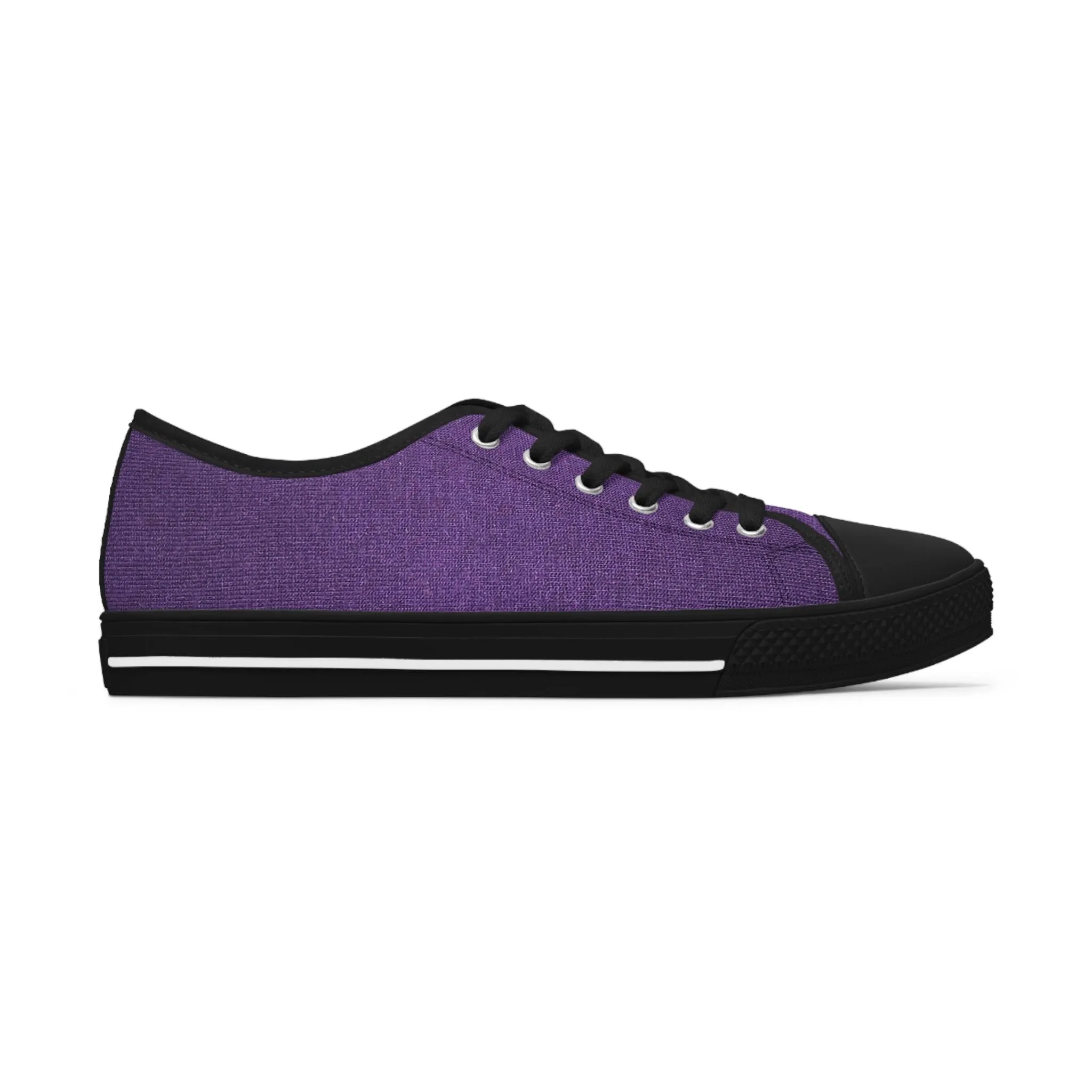 Fauz Purple Silk Women's Low Top Sneakers