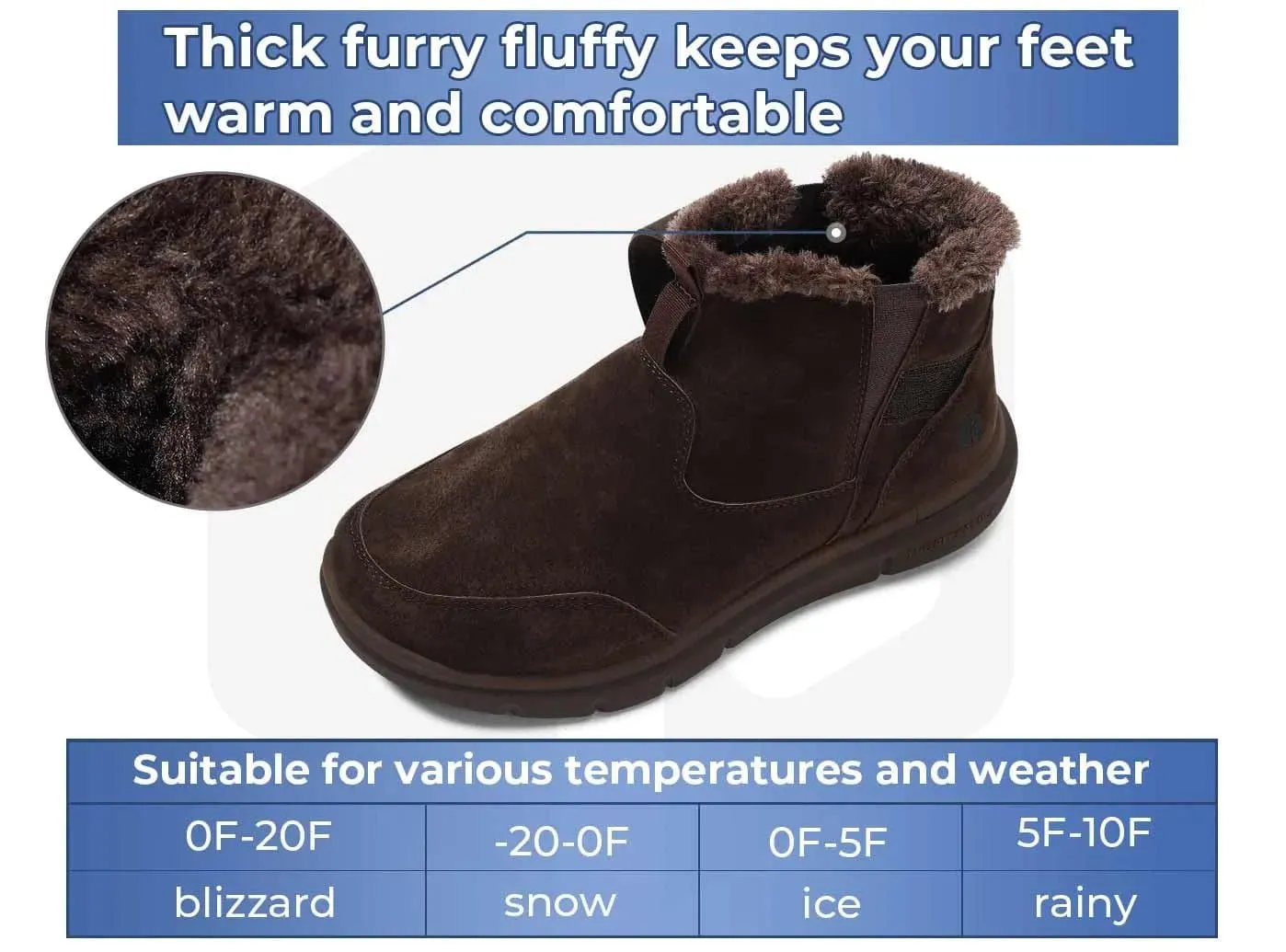 FitVille Men's CozyCore Winter Boots V1