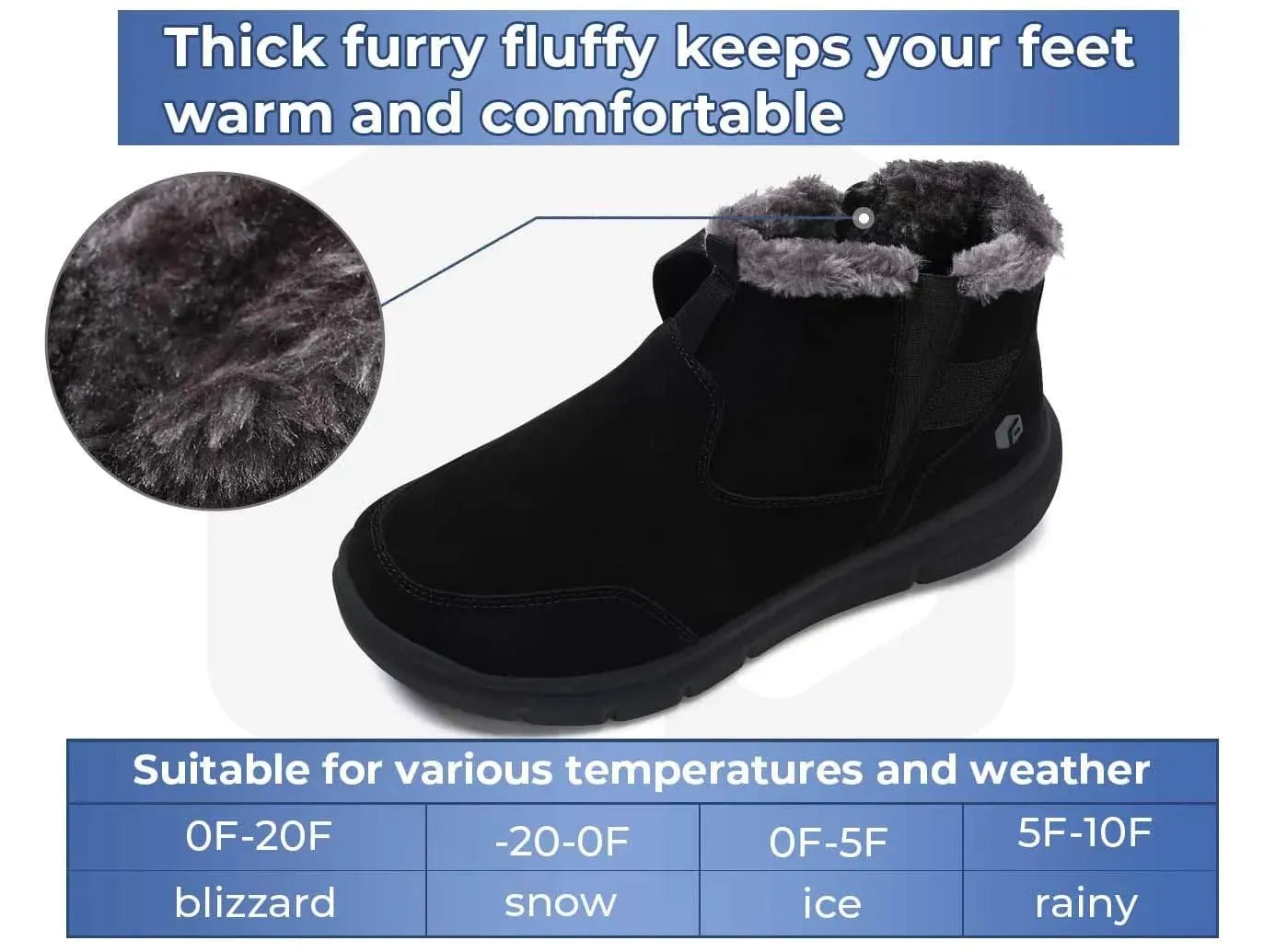 FitVille Men's CozyCore Winter Boots V1