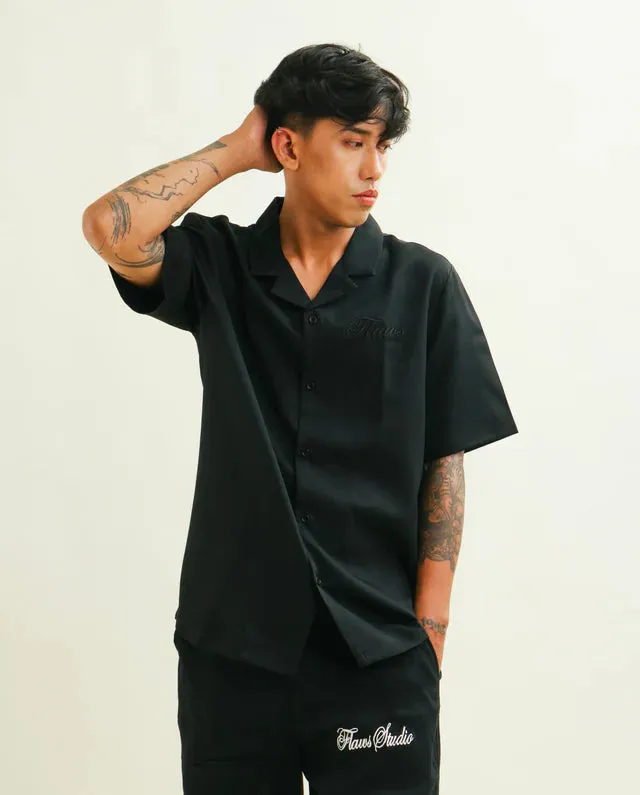 Flaws Bowling Shirt - Black