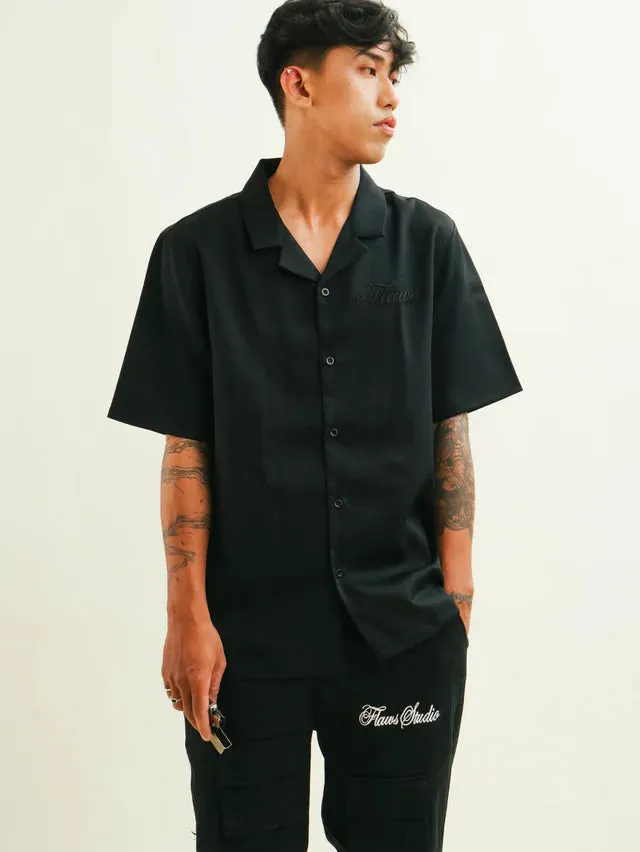 Flaws Bowling Shirt - Black