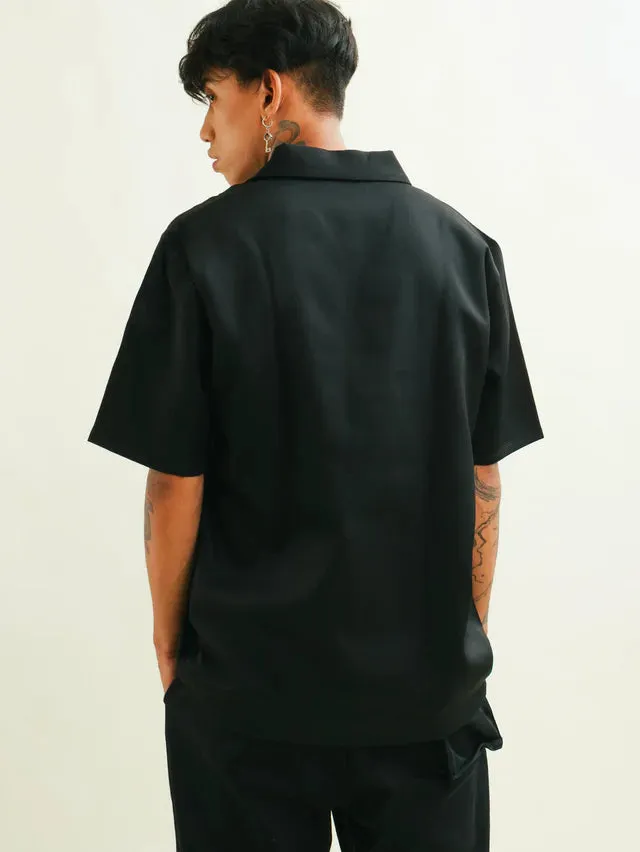 Flaws Bowling Shirt - Black