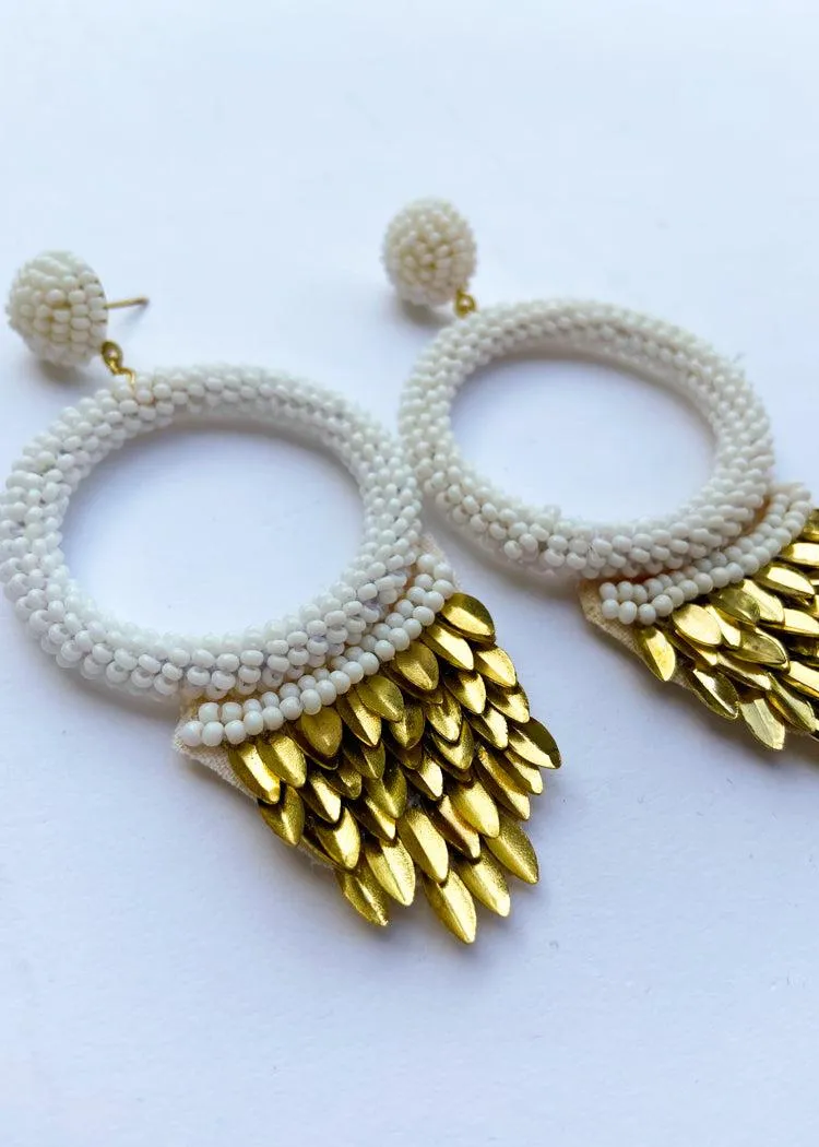 Franka Earrings - White ***FINAL SALE***