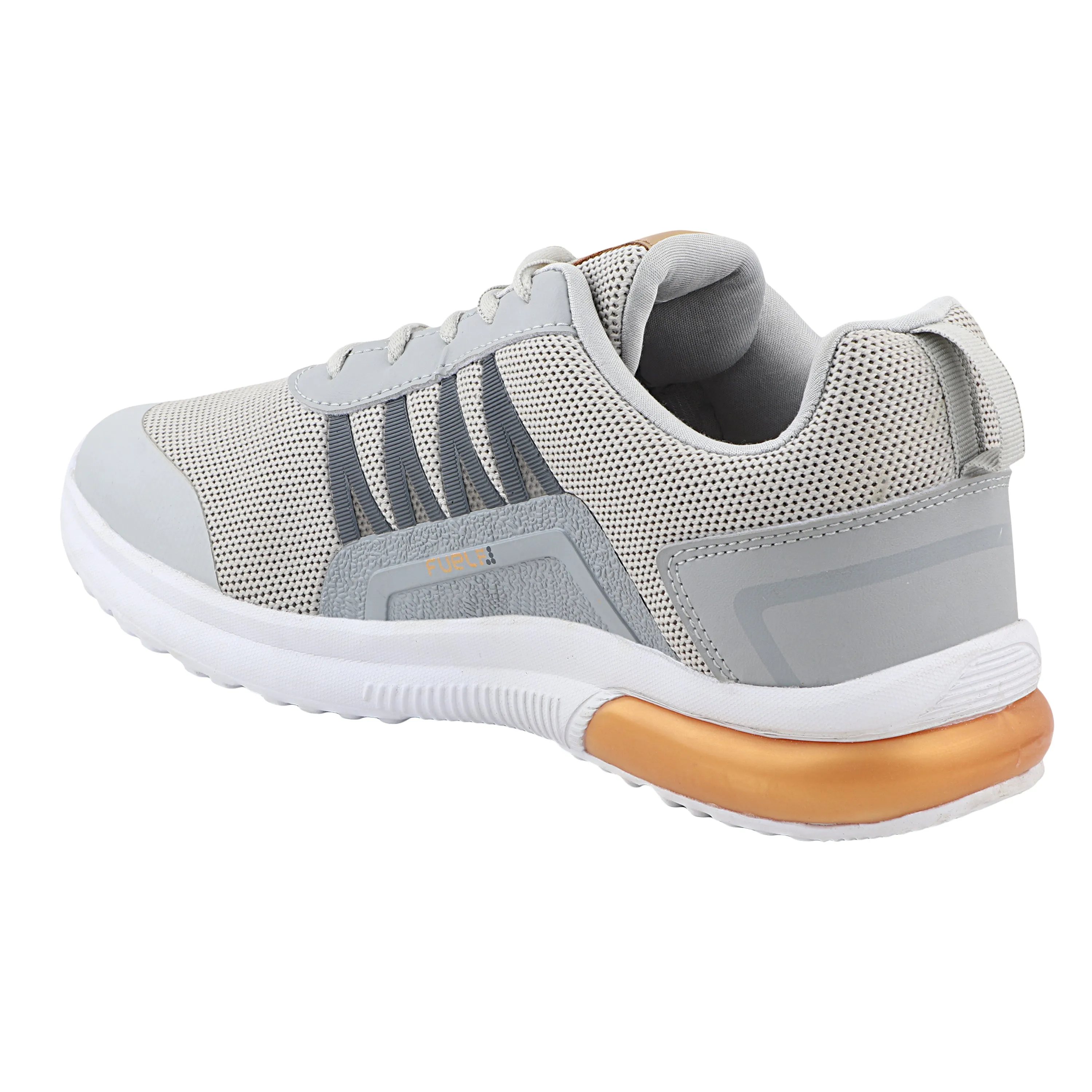 FUEL Polo Sport Shoe For Men's (Grey & Gold)