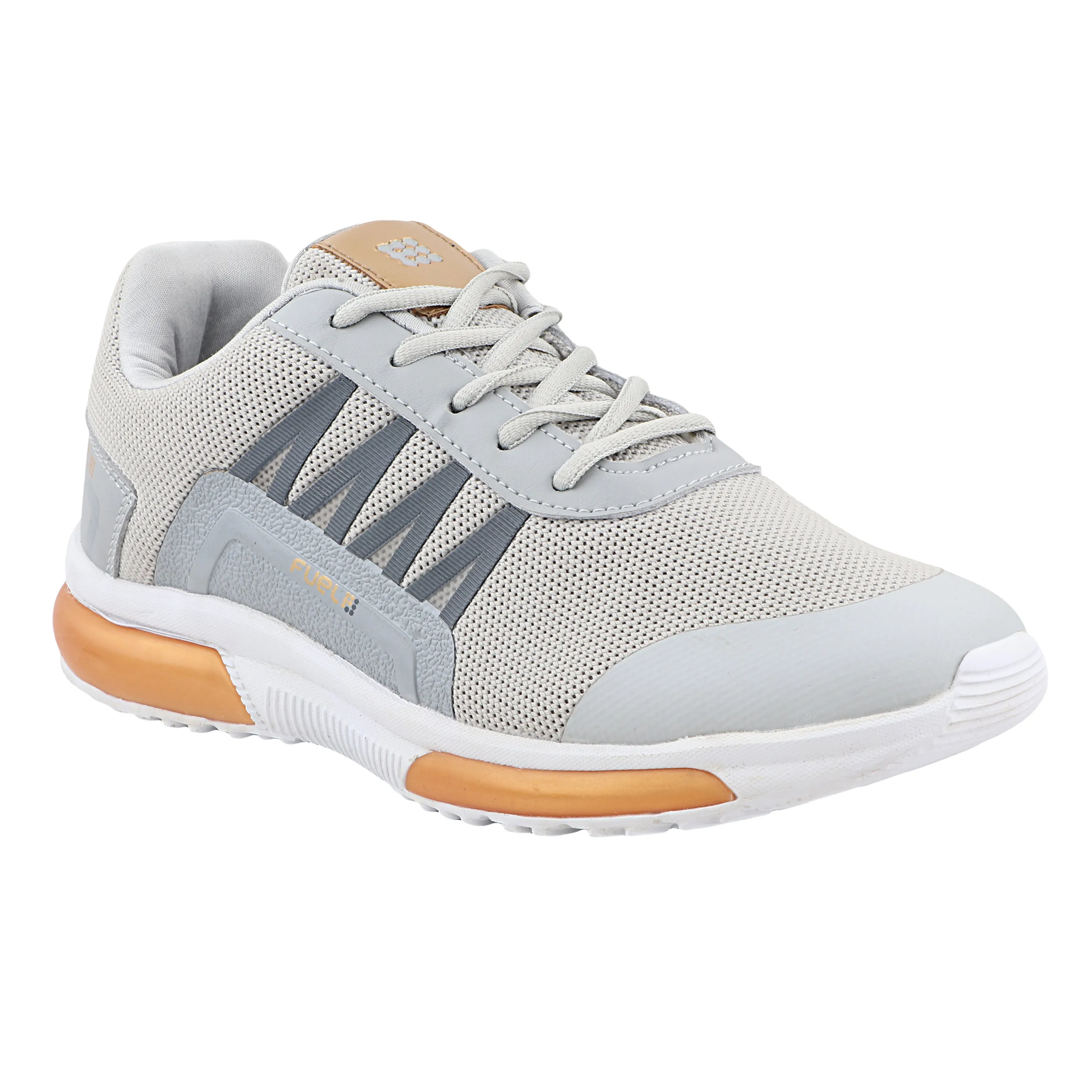 FUEL Polo Sport Shoe For Men's (Grey & Gold)