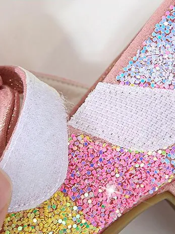 Glitter Bowed Princess Shoes By Liv and Mia