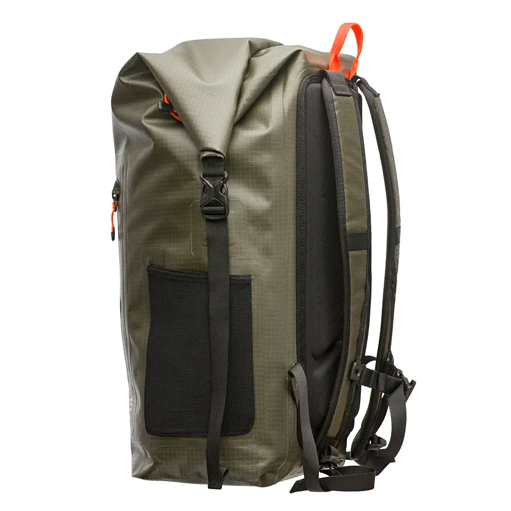 Grundens Wayward Roll Top Waterproof Backpack 38L in Deep Depths