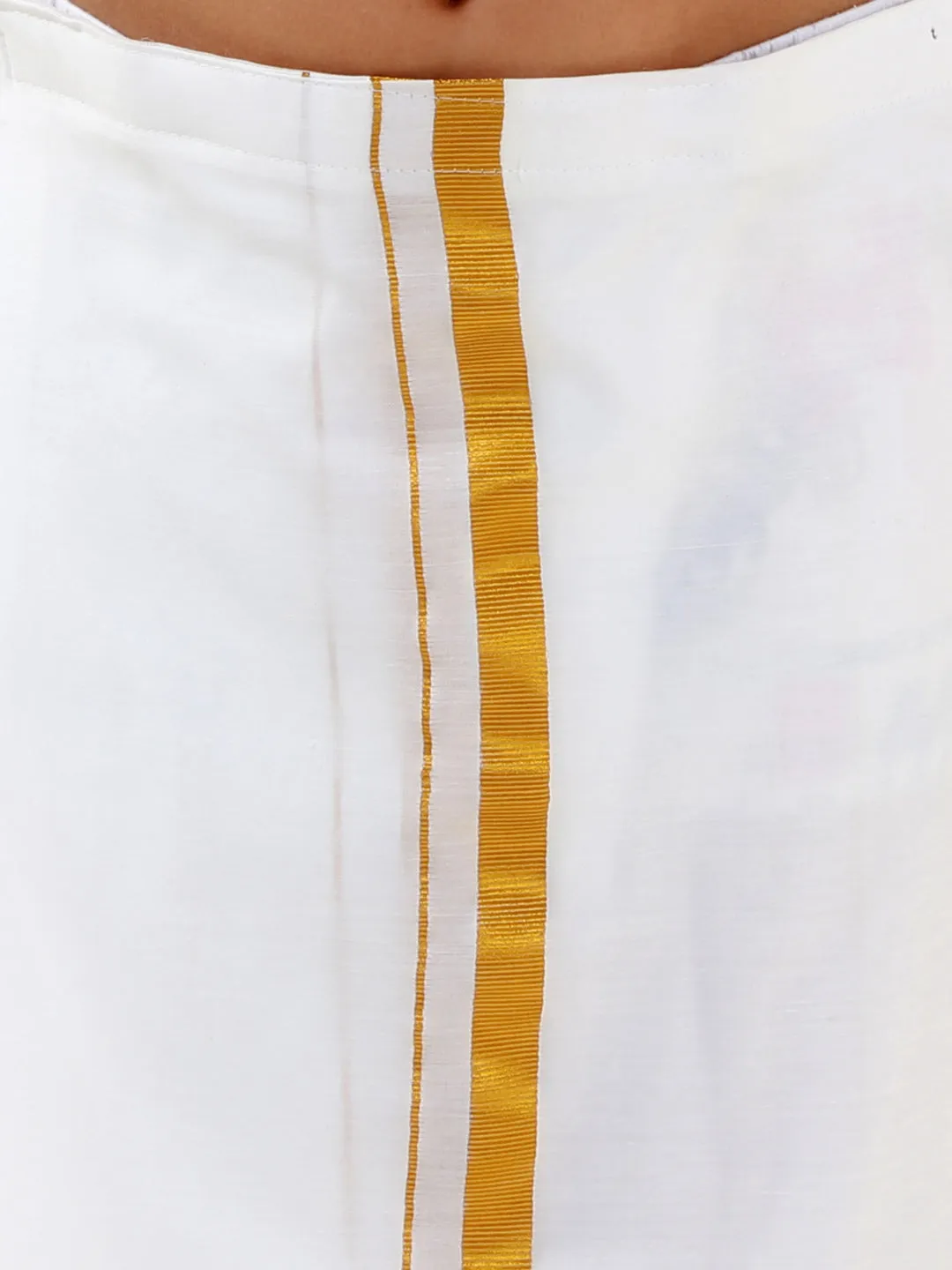 Jashvi Boys' Butter Yellow Silk Short Sleeves Ethnic Shirt Mundu Vesty Style Dhoti Pant Set