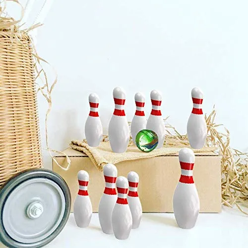 Kicko Miniature Bowling Game Set -24 Pack Deluxe - for Kids, Playing, Party, Fun, Boys