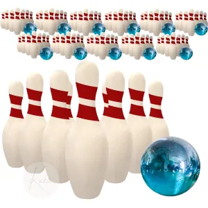 Kicko Miniature Bowling Game Set -24 Pack Deluxe - for Kids, Playing, Party, Fun, Boys