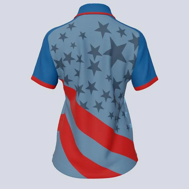 Ladies Stars & Stripes Custom USA Polo