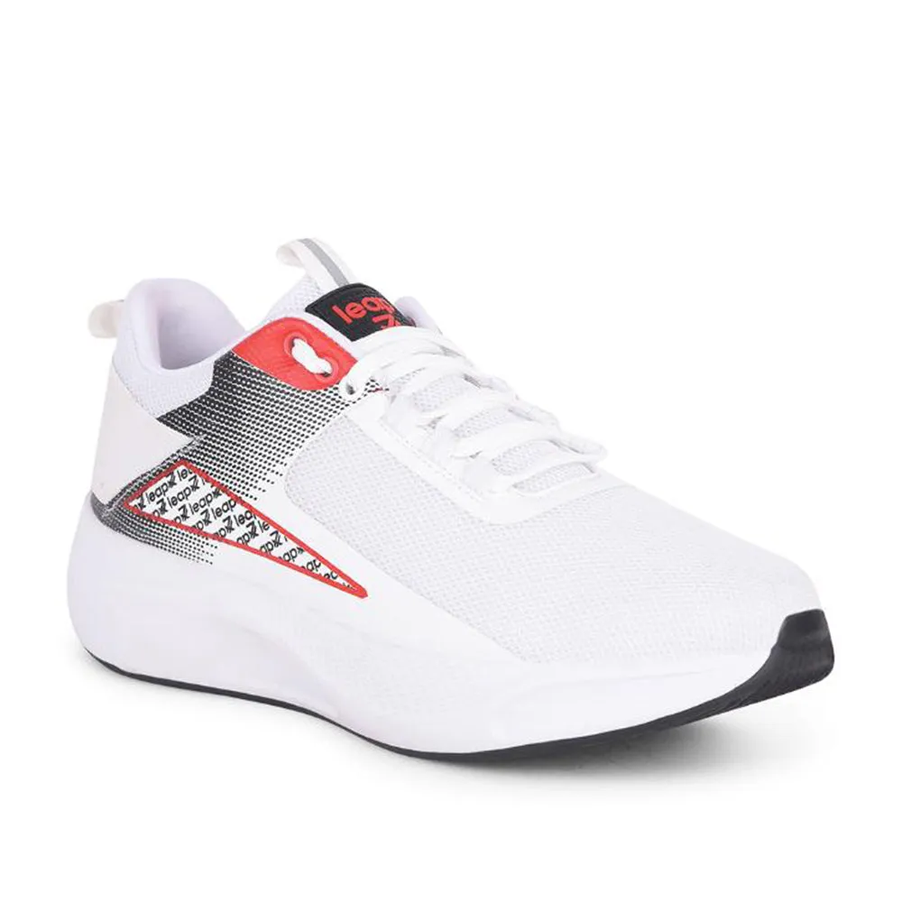 Leap7x By Liberty Mens REACTIVE White Sports Lacing Shoes