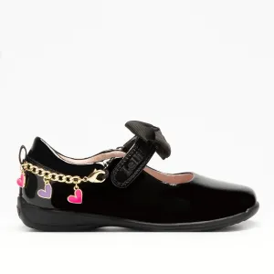 Lelli Kelly Aurora Bracelet Girls Black Patent School Shoe F Width