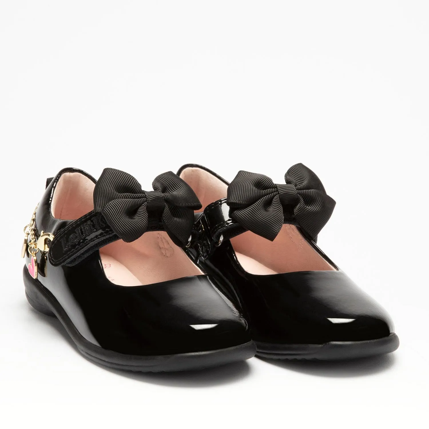 Lelli Kelly Aurora Bracelet Girls Black Patent School Shoe F Width