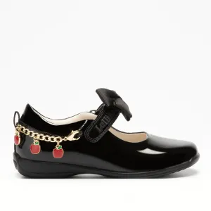 Lelli Kelly Fior Di Mela Apple Bracelet Girls Black Patent School Shoe G Width